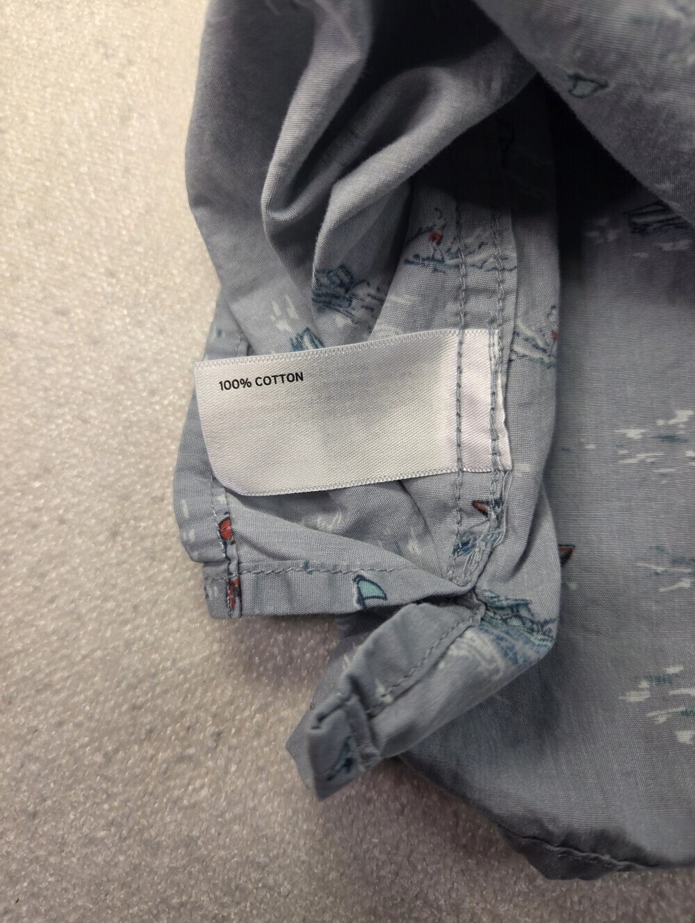 Duluth Trading Untucked Fishing Boat Print Shirt LT - Picture 7 of 7